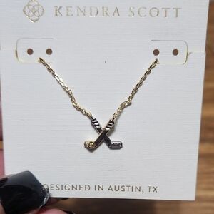 Kendra Scott Gold Hockey Stick Necklace
